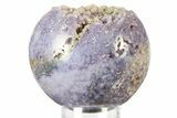 Polished Purple Botryoidal Grape Agate Sphere - Indonesia #360081-1